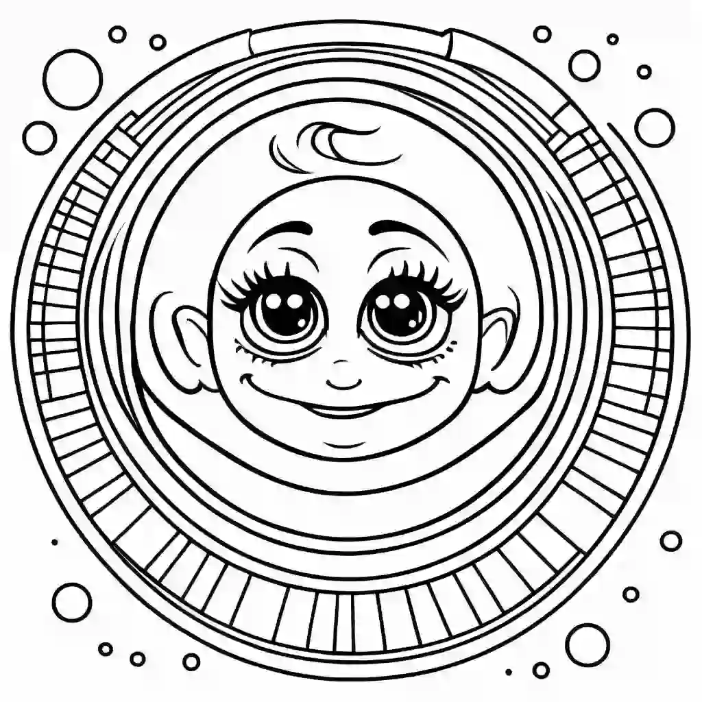 Happiness coloring pages